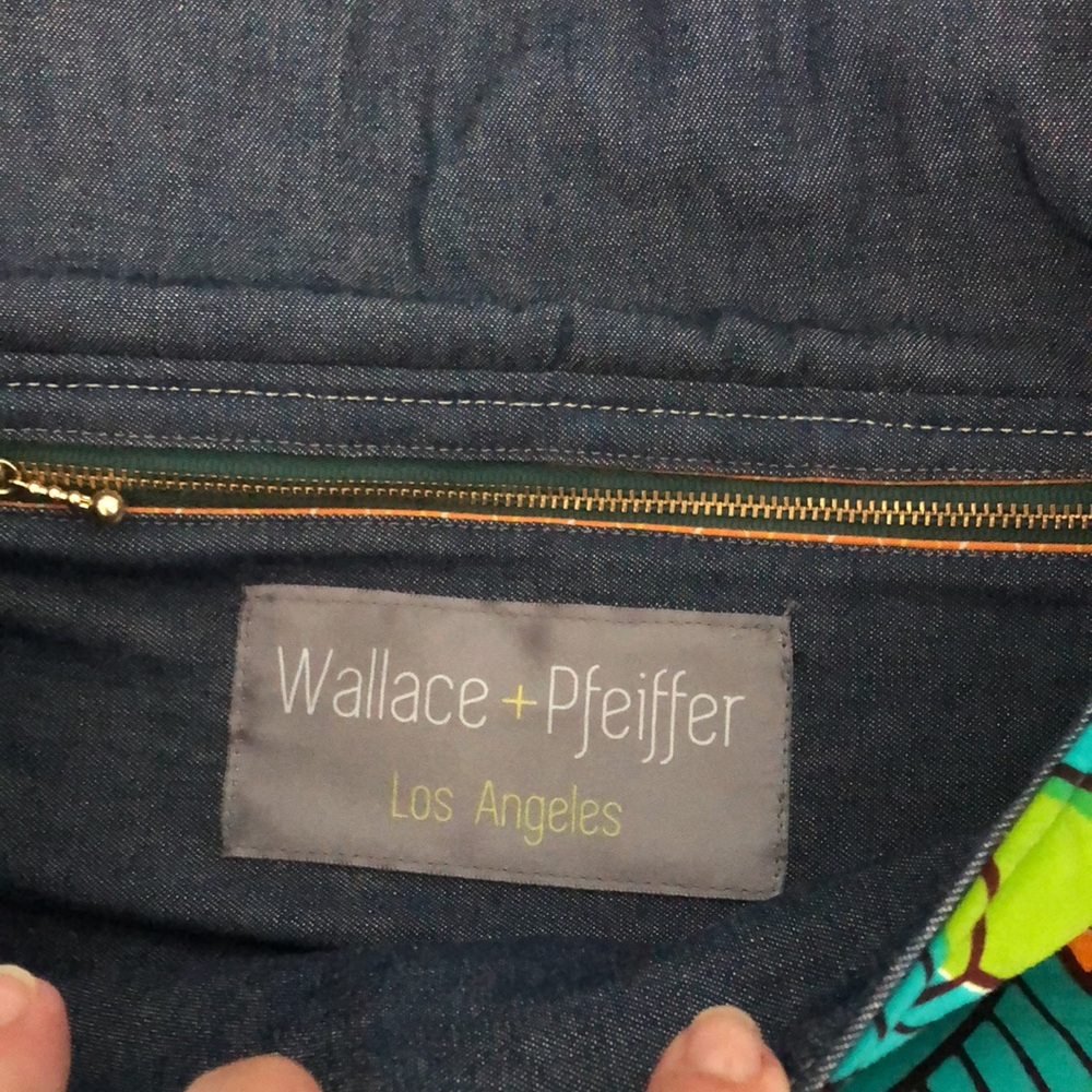 Wallace & Pfeiffer Leather-Trimmed Handbag NWOT - Picture 7 of 13